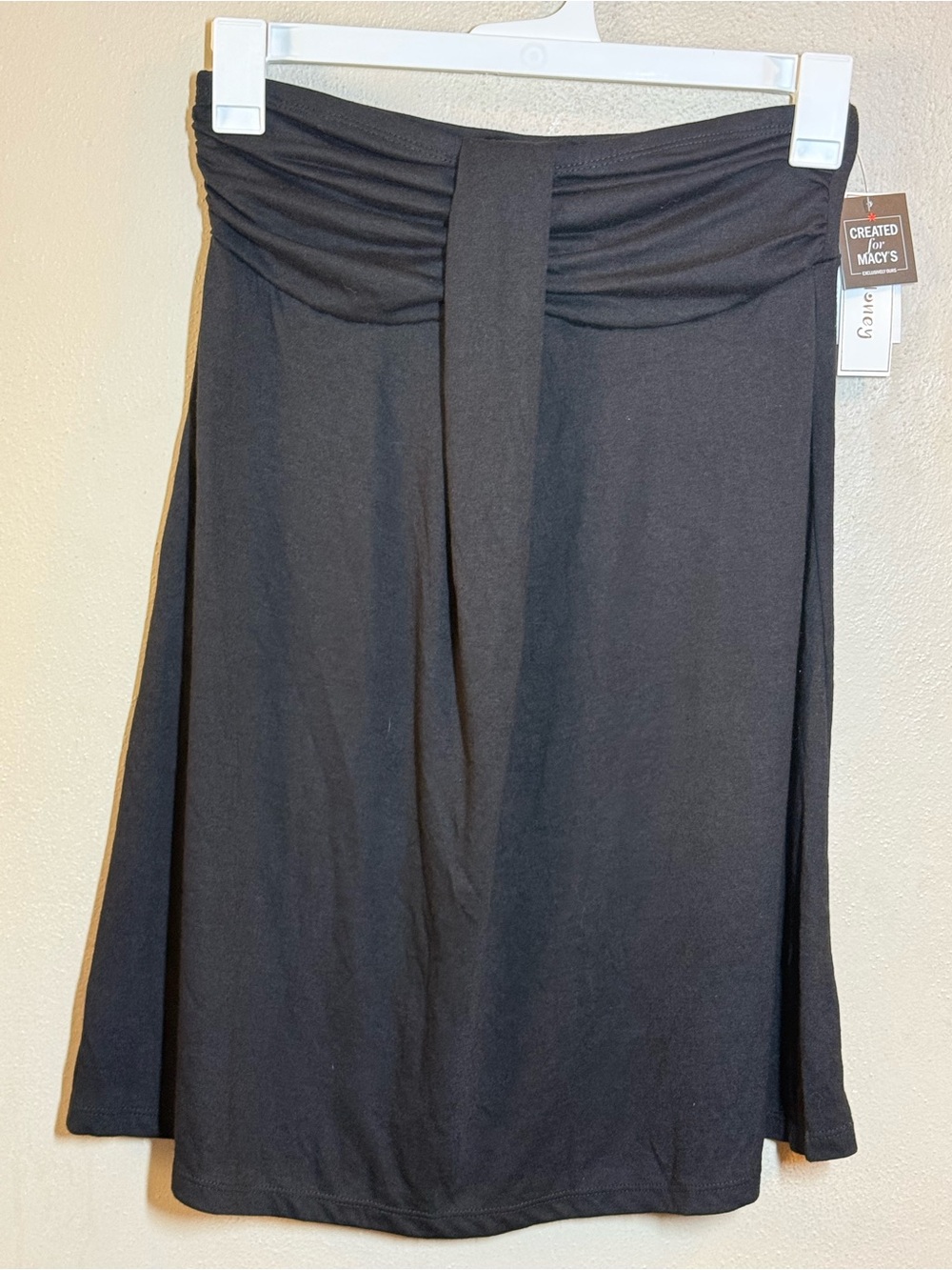 NWT Hula Honey Created for Macys Women’s Black Ruched Waist Skirt Sz Sm